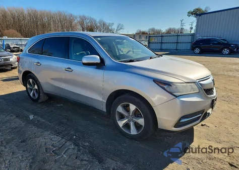 2015 Acura Mdx from USA, damaged, VIN 5FRYD3H25FB001989